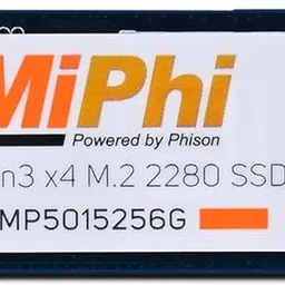 MIPHI MP300G3 M.2 NVMe SSD 256 GB Desktop, Laptop Black, White PCIe NVMe Internal Solid State Drive (SSD) (MP5015256G) image 2