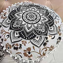 poshmandala Cotton 2 Seater Floral Table Cover image 4