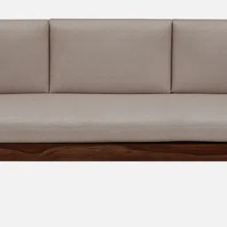 woodsworth from pepperfry Gistrup Sheesham Wood 3 Seater Sofa In Honey Oak Finish image 2