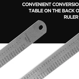 tia crafts 40 inch, 100 cm / 1 meter Stainless Steel Ruler Scale Long double Side Measuring Ruler image 2
