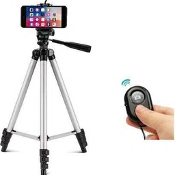 Ancestors 3110 Mobile and Camera Tripod - Universal Portable & Foldable Professional SLR DSLR Camera Stand for Photography and Videography Tripod Phone Mount Adapter Clip ( TRIPOD | CLIP | Mount Adapter Clip | REMOTE ) COMBO Tripod-image-5