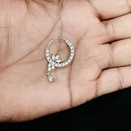 SMGWALIOR Cubic Zirconia Silver Plated Silver Nose Ring image 2