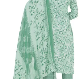 vijay deep silk mill Unstitched Crepe Salwar Suit Material Printed image 2