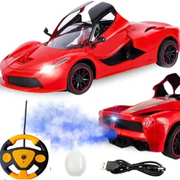cannycubs Rechargeable Super Car with SMOKE Function, Openable Doors & Lights-picture-12