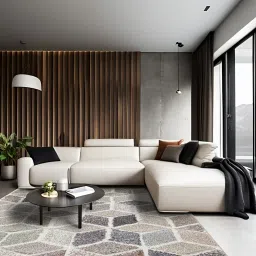 sapana carpet-mats Cream Geometric Wool 4 ft X 6 ft Machine Made Carpet image 1