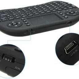 GUGGU AJ_809A_MINI WIRELESS KEYBOARD WITH TOUCHPAD/BACKLIT LIGHT &WIRELESS MOUSE COMBO Wireless Handheld Multi-device Keyboard Compatible with Desktop, Laptop, Mac image 3