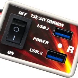 illuminator Pack Of 2 - 12/24V DC to 5V DC USB converter/Charger, 3 A Bike Mobile Charger image 2