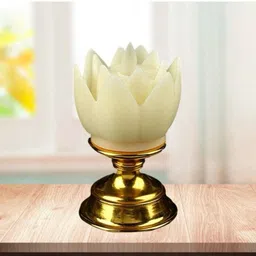 merak arts Lamp Gold Stand Lights Ambient flameless Tealight Pack of 1 Garden Gnome-picture-24
