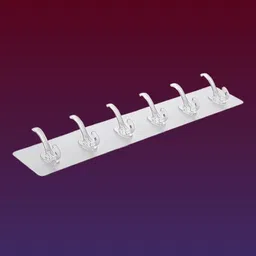 vaynanx CLEAR SELF ADHESIVE 6 PCS WALL HOOK PACK Hook 12 image 1