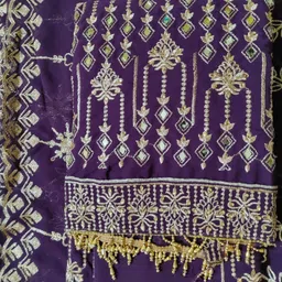 mn fashion Faux Georgette Women Churidar image 3