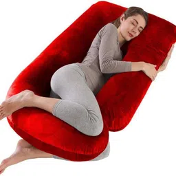 nirmal Polyester Fibre Pregnancy Pillow Pack of 1 Solid pregnancy pillow-picture-28