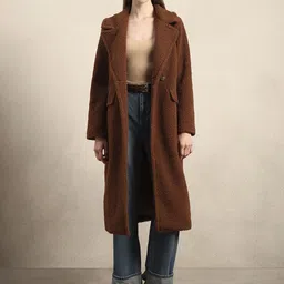 vero moda Polyester Solid Coat For Women image 2