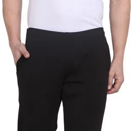 tqh Men Striped Black Track Pants image 4