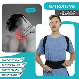 renoria MPC Posture Corrector Belt for Men & Women | Shoulder Alignment & Pain Relief Posture Corrector image 4