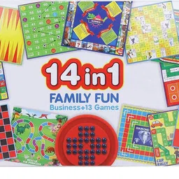 arniyavala 14 In 1Family Board Game (6.5 x 6.5 and 8X 8) Money & Assets Board Game image 2