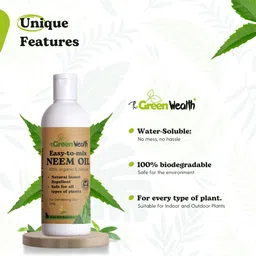 thegreenwealth Water Soluble Easy-to-Mix Neem Oil for Plant & Gardening Use Pesticide, Potting Mixture, Fertilizer image 3