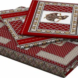 la verne 144 TC Cotton Double Jaipuri Prints Flat Bedsheet image 5