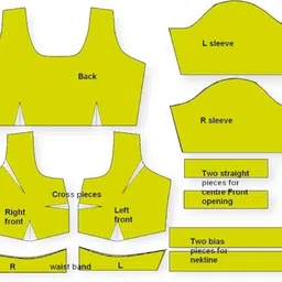 the zivaa Unstitched Art Silk Blouse Material Embellished image 4