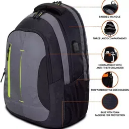 jairaj Large 38 L Laptop Backpack backpack bag laptop bag school backpag(20*14) image 4