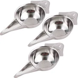 Stainless Steel Baby Feeder Spoon Paladai Bondla (Flat Bottom) for New Born Baby - 60 ml-image-2