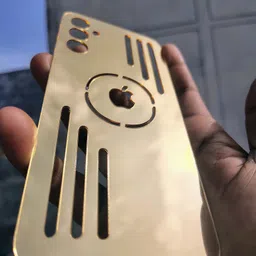 MOKPLZ Samsung Galaxy A24 GOLDEN MIRROR BACK PANNEL Mobile Skin-image-2