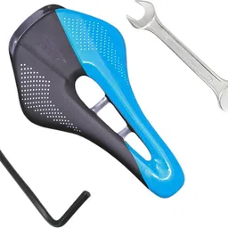 Comfortable PU Leather Saddle with Wrench & Allen Key Combo for Bicycle Saddle-image-57