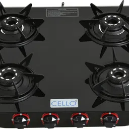 cello Hexa Manual Ignition Black Aluminium Alloy Burner Toughened Glass Iron Manual Gas Stove-picture-13