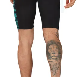 ninq Color Block Men Black Tights image 2