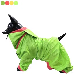 pet fun Waterproof Dog Raincoat Full Body Coverage with Hood Reflective Small Rain Sheet-picture-24