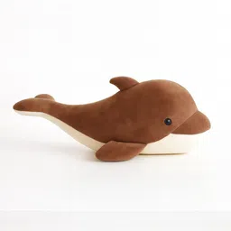 toyingly Plush Dolphin Stuffed Animal, Brown and Cream, Soft Toy - 30 cm - 30 cm image 1