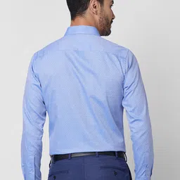 raymond Men Slim Fit Self Design Formal Shirt image 4