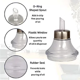 sphinix 1000 ml Cooking Oil Dispenser Set image 4