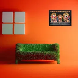 darsh craft Jagannath Ji Photo Frame Digital Reprint 8 inch x 10 inch Painting image 2