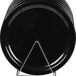 kanha Fiber Round Unbreakable thali for Home, Restaurant (Glossy black, 10.8 inches) Dinner Plate-picture-22