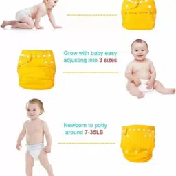 aashvi Adjustable Reusable, Washable Baby Diaper, Cloth Diaper/Nappy with Insert Pads image 5
