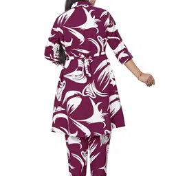 bachhafashion Women Crepe Kurti Palazzo Set image 2