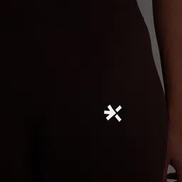 hrx by hrithik roshan Solid Women Black Tights image 5