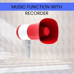 frony Bhopu Portable Megaphone, Siren Loudspeaker Function & Long Battery LifeD495 Bhopu Portable Megaphone, Siren Loudspeaker Function & Long Battery LifeE495 Outdoor PA System image 1