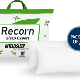 recorn Pillow Set || Comfort And Support Pillow Polyester Fibre, Microfibre Solid Sleeping Pillow Pack of 2-picture-12