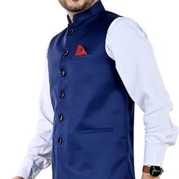 kottonknot Solid Men Waistcoat image 3