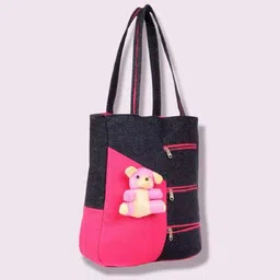 Women Pink, Blue Tote-image-97
