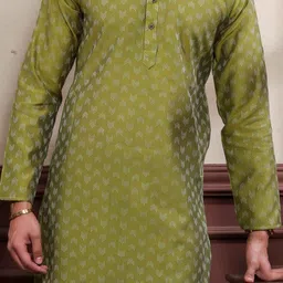 koshin Men Printed Pure Cotton Straight Kurta image 2