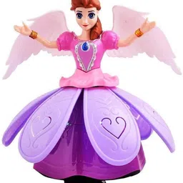 niyati mart Angel Girl Dancing Doll 360 Degree Rotating Lights with Music Toy-picture-16