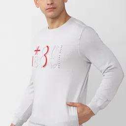 peter england Men Full Sleeve Graphic Print Sweatshirt image 5