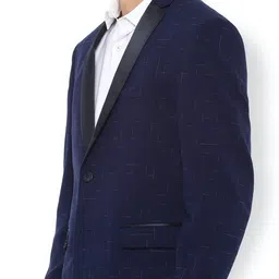 van heusen Men Solid Single Breasted Formal Blazer image 3