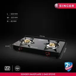 singer Maxiflare 2 GS Glass Manual Gas Stove image 3