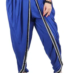 Solid Rayon Women Harem Pants-image-7