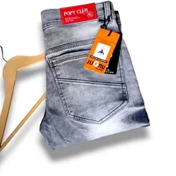 jugnu denims Men Slim Mid Rise Grey Jeans image 4