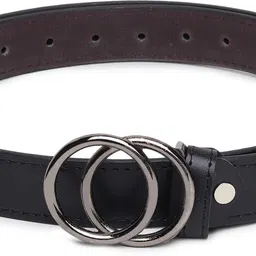 wood bazar Women Black Artificial Leather Belt image 3