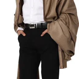 swi stylish Wool Embroidered Men Shawl image 3